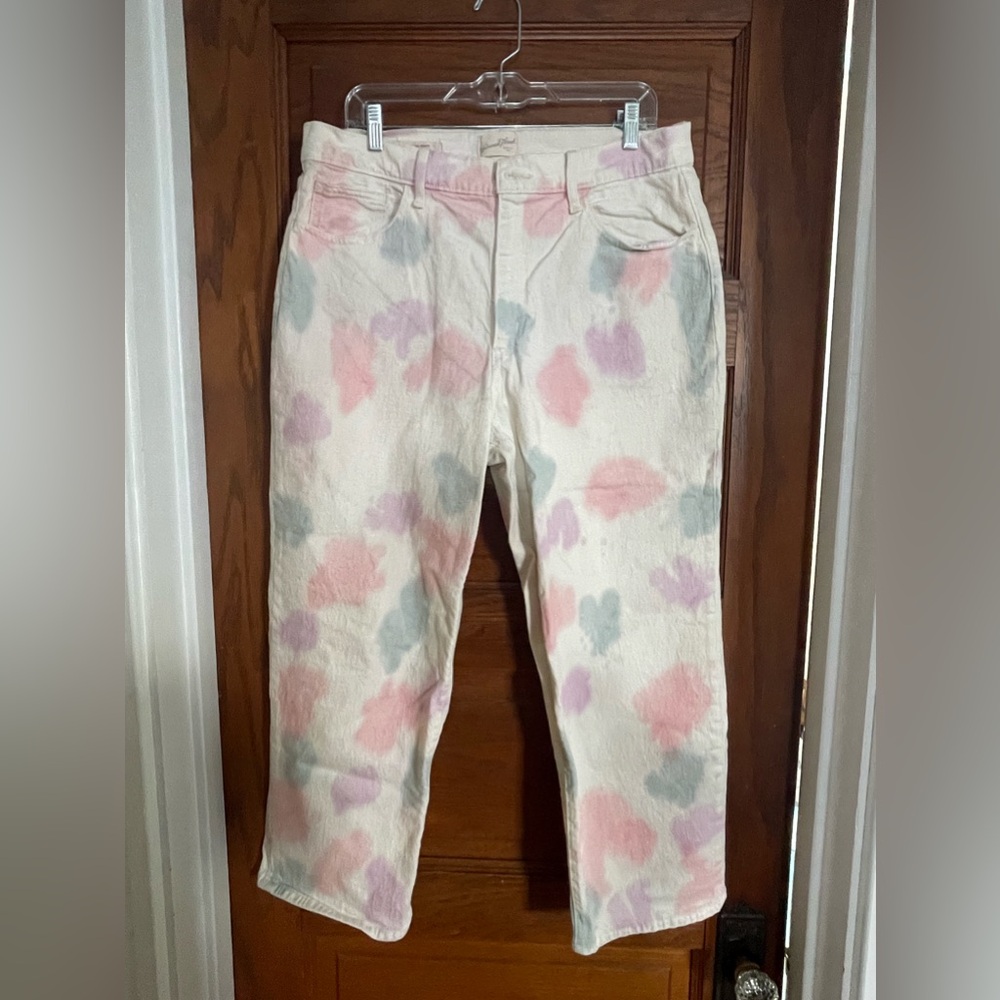 Pastel Tie-Dye Straight Leg Jeans